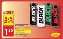 Biedronka Napój energetyczny Black, 250 ml oferta