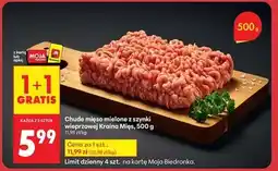 Biedronka Chude mięso mielone z szynki wieprzowej Kraina Mies , 500 g oferta