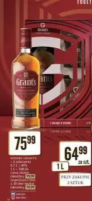 Dino WHISKY GRANT'S + 2 SZKLANKI oferta