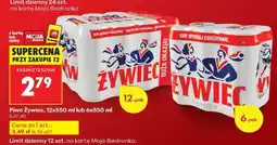 Biedronka Piwo Żywiec, 12x550 ml lub 6x550 ml oferta