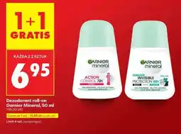 Biedronka Dezodorant roll-on Garnier Mineral, 50 ml oferta