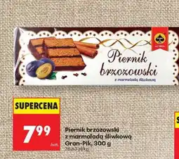 Biedronka Piernik brzozowski z marmolada śliwkową Gran Pik 300 g oferta