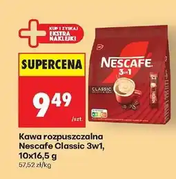 Biedronka Nescafe Classic 3w1, 10x16,5 g oferta