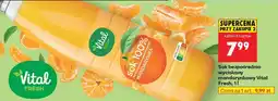 Biedronka Sok bezpośrednio wyciskany mandarynkowy Vital Fresh , 1l oferta
