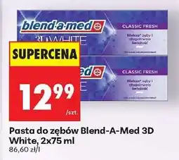 Biedronka Pasta do zębów blend-a-med 3D White, 2x75 ml oferta