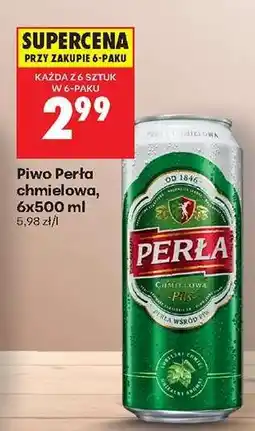 Biedronka Piwo Perła chmielowa, 6x500 ml oferta