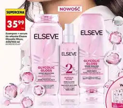 Biedronka Szampon + serum do włosów Elseve Glycolic Gloss, 400/150 ml oferta