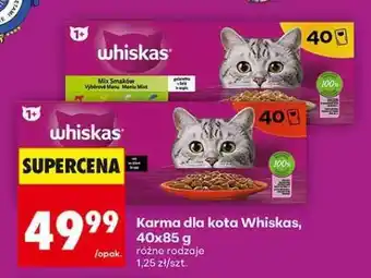 Biedronka Karma dla kota Whiskas, 40x85 g oferta