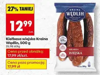 Biedronka Kiełbasa wiejska Kraina Wędlin, 500 g oferta