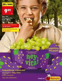Biedronka Hey, vita! Winogrona bio, opak. 500 g oferta