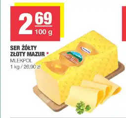 SPAR mini Ser żółty złoty mazur mlekpol oferta