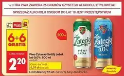 Biedronka Piwo Zatecky 0% oferta