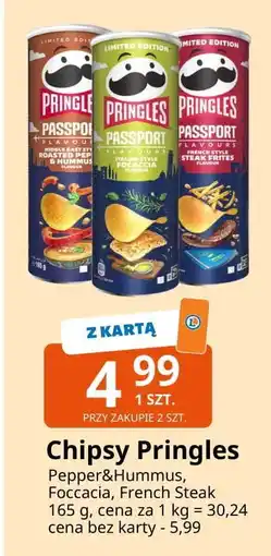 E.Leclerc Chipsy french style steak frites Pringles Passport Flavours oferta
