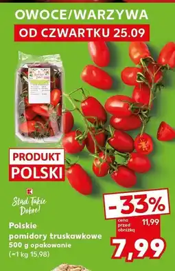 Kaufland Polskie pomidory truskawkowe 500 g K-Classic oferta