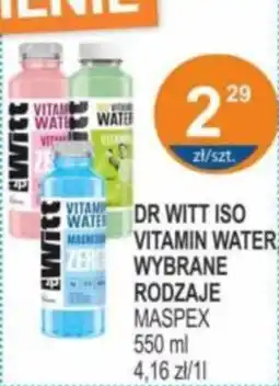 Rabat Dr witt iso vitamin water maspex oferta