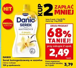 Kaufland Serek homogenizowany Danio różne rodzaje 120 g oferta