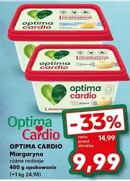 Kaufland Margaryna Optima Cardio różne rodzaje 450 g oferta