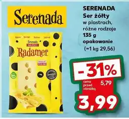 Kaufland Ser żółty Serenada w plastrach 135 g różne rodzaje oferta