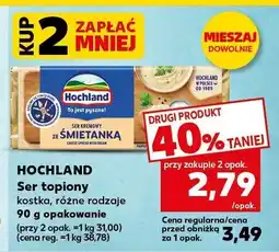 Kaufland Ser topiony Hochland kostka różne rodzaje 90 g oferta