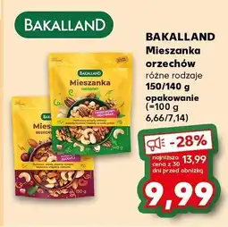 Kaufland Mieszanka orzechów Bakalland różne rodzaje 150/140 g oferta