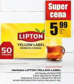 Supeco Herbata LIPTON YELLOW LABEL 500 torebek oferta