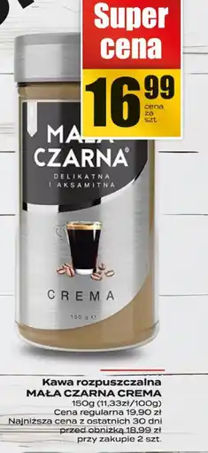 Supeco Kawa rozpuszczalna MAŁA CZARNA CREMA 200g Mała Czarna oferta