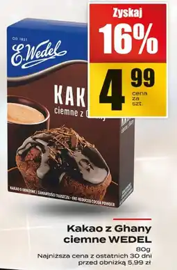 Supeco Kakao z Ghany ciemne WEDEL 120g oferta