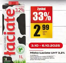 Supeco Mleko Łaciate UHT 3,2% 1l oferta