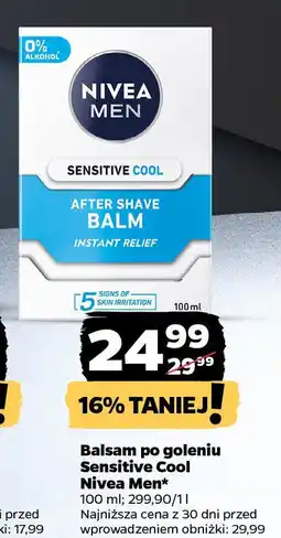 Netto Balsam po goleniu Sensitive Cool Nivea Men* oferta