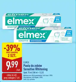 ALDI ELMEX Pasta do zębów Sensitive Whitening oferta