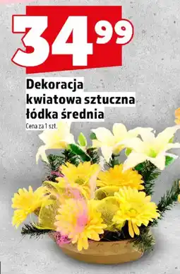 Topaz Dekoracja kwiatowa sztuczna łódka średnia oferta