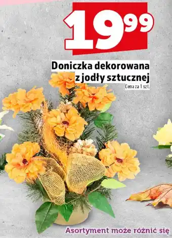 Topaz Doniczka dekorowana z jodły sztucznej oferta