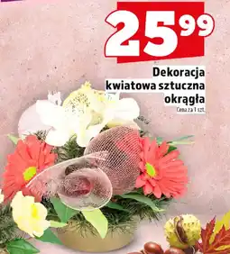 Topaz Dekoracja kwiatowa sztuczna okrągła oferta