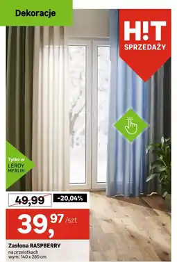 Leroy Merlin Zasłona RASPBERRY oferta
