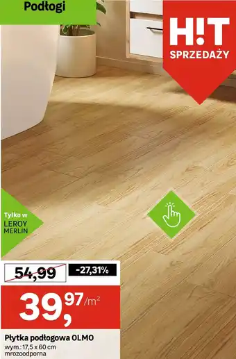 Leroy Merlin Płytka podłogowa OLMO oferta