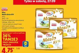 Lidl Masło ekstra 83% Pilos oferta