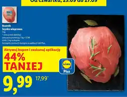 Lidl Szynka wieprzowa 1 kg Rzeźnik oferta