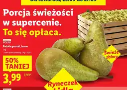 Lidl Gruszki polskie 1 kg Lidl oferta