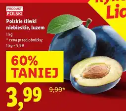 Lidl Śliwki polskie niebieskie 1 kg Lidl oferta