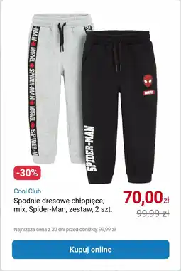 Smyk Cool Club Spodnie dresowe chłopięce, mix, Spider-Man oferta