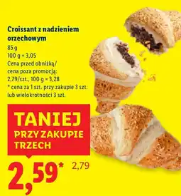 Lidl Croissant z nadzieniem orzechowym Lidl oferta