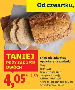 Lidl Chleb wieloziarnisty wypiekany na kamieniu Lidl oferta
