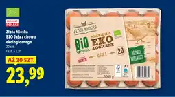 Lidl Jaja BIO z chowu ekologicznego 20 szt. Złota Nioska oferta