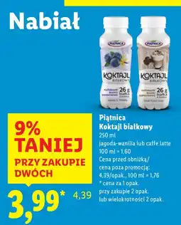 Lidl Koktajl białkowy jagoda-wanilia Piątnica oferta