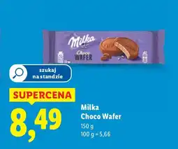 Lidl Ciastka Milka Choco Wafer oferta