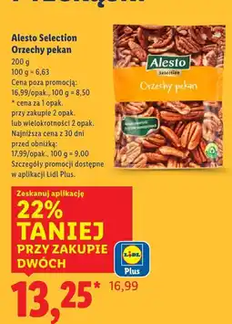 Lidl Orzechy pekan Alesto Selection 200g oferta