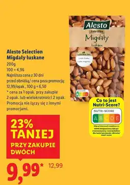 Lidl Migdały łuskane Alesto Selection 200g oferta