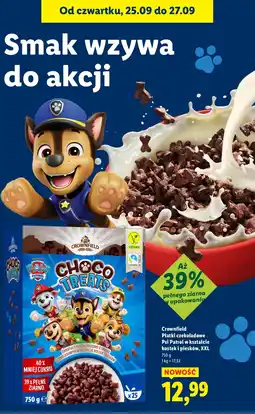 Lidl Płatki czekoladowe Choco Treats Psi Patrol Crownfield oferta
