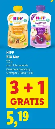 Lidl Mus HiPP BIO sport oferta