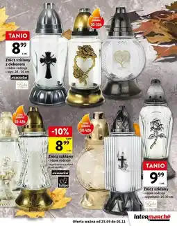 Intermarche Znicz z dekorem 24 cm Płomyk oferta